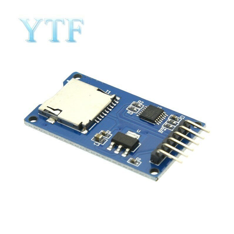 Módulo de tarjeta Micro SD, lector de tarjetas TF/escritor, interfaz SPI con chip de conversión de nivel para Arduino ARM AVR
