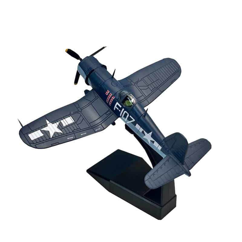 1/72 Scale WW2 US F4U-1 F4U Corsair Dragon  Fighter Aircraft Metal Military Plane Diecast Model Toy Children Collection or Gift