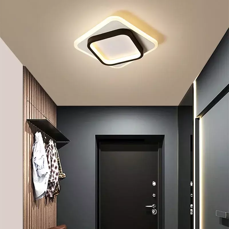 Lámpara de techo LED moderna para pasillo, balcón, escaleras, vestíbulo, dormitorio, baño, accesorios de iluminación interior, brillo