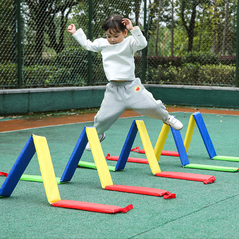 เด็กของเล่นกลางแจ้ง Hopscotch แหวนกระโดดสำหรับกีฬาเด็กสวน Backyard ในร่ม Carnival เกม Sensory การฝึกอบรมอุปกรณ์