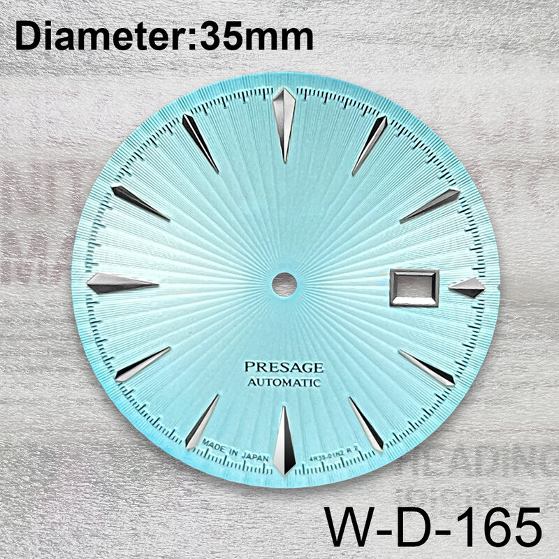 35mm S Logo Cocktail Dial Suitable For NH35/NH36/4R/7s Automatic Movement Watch Modification Accessories