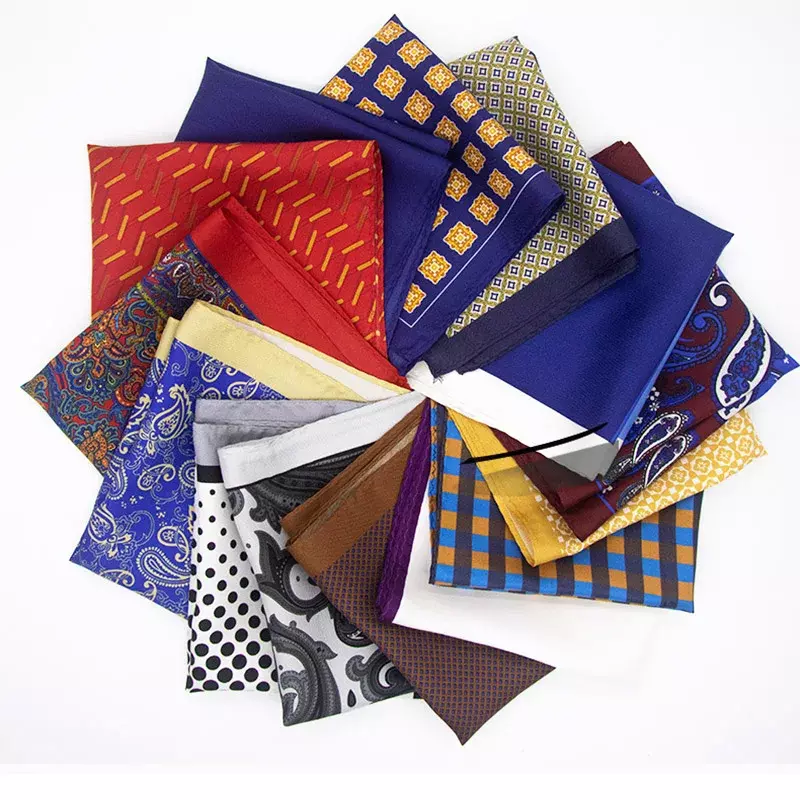 Real Silk Pocket Square para terno masculino com lenço, decoração elegante de bolso, 30x30cm