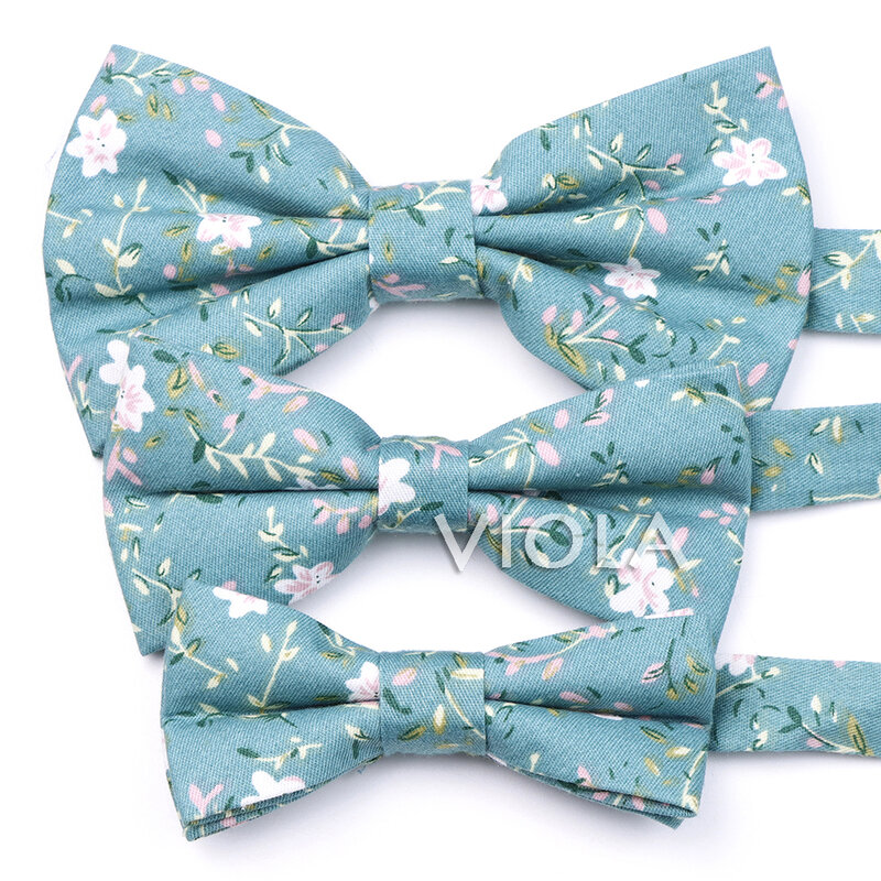 3 Sizes Hot Floral Cotton Parent-Child Bowtie Set Chic Kid Baby Pet Men Butterfly Father Son Party Dinner Wedding Gift Accessory