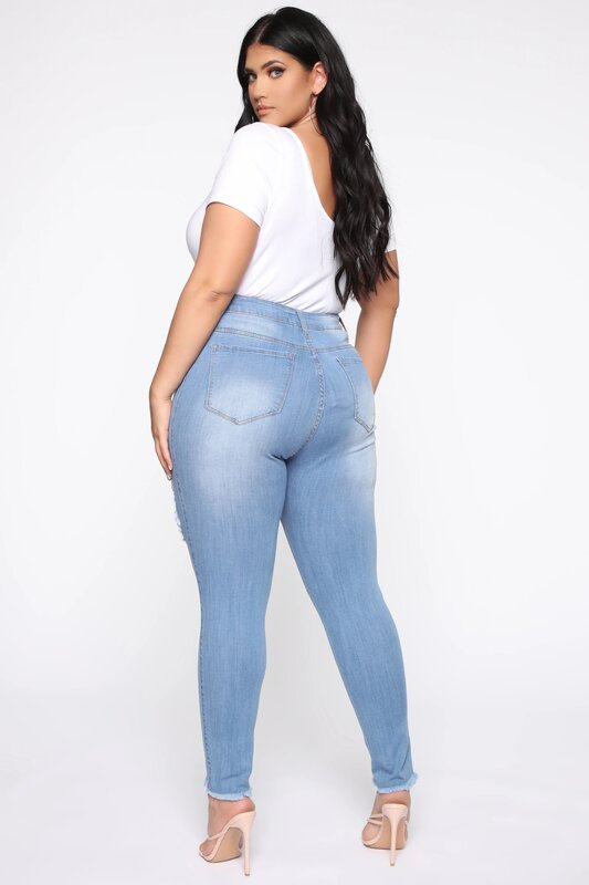 Plus Size damskie seksowne drążone dżinsy Skinny Slim Fit damskie Jegging spodnie dżinsowe luksusowy styl spodnie do klubu letnie PYL