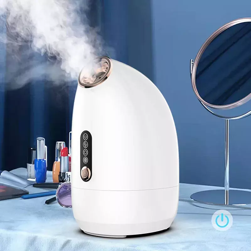 Hot and Cold Double-spray Face Steaming Instrument Hydrating Nano Sprayer Household Steam Beauty Face Open Pores Face Steamer