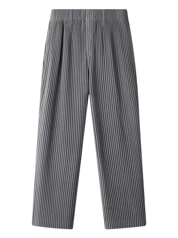 Calça japonesa plissada masculina, terno reto, solto, casual, de pernas largas, plissada, masculina, nova, original, primavera, 2022