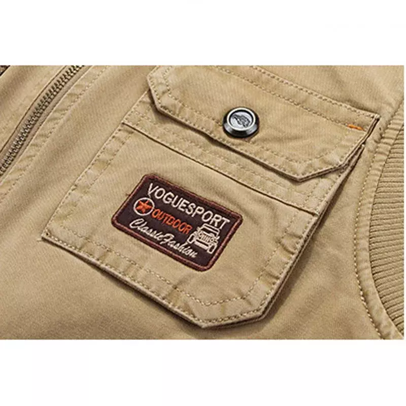 Men Retro CLothing Waistcoat Army Tactical Many Pockets Vest Sleeveless Jacket Plus Size 6XL 7XL 8XL 9XL big Male Travel Coat