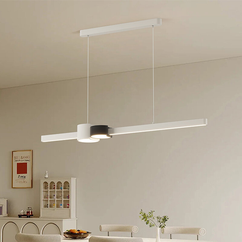 2024 Long Line Pendant Light Creative Lamp Modern Style Chandeliers White Bar Bedroom Study Hanging Lustre Living Room Luminaire
