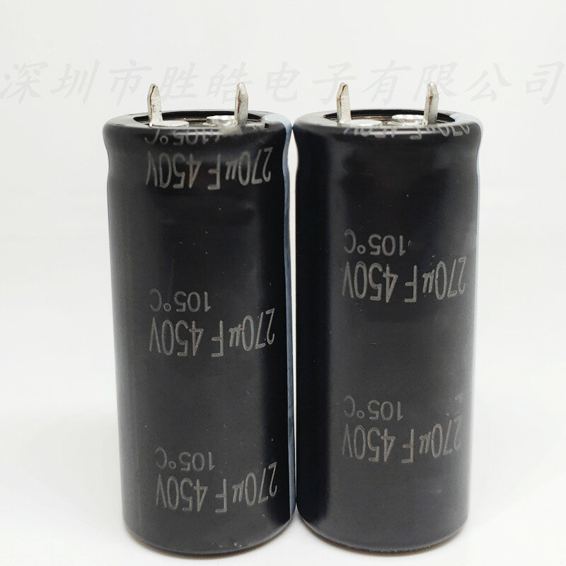 Condensateurs électrolytiques en aluminium de haute qualité, 30x30mm, 450v, 270uf, 2 pièces