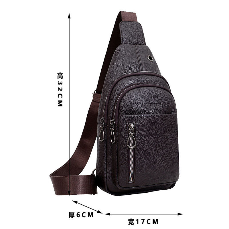 Мужская сумка-мессенджер MOOWOO из натуральной кожи, нагрудные сумки, мужская сумка через плечо, деловые сумки через плечо, повседневная мужская нагрудная сумка с USB-зарядкой