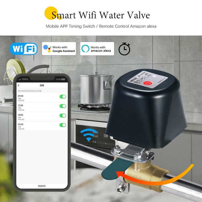 Materie Homekit Wifi Ventil Smart Wasser/Gas Ventil DIY Home Automation Sprach steuerung Unterstützung Amazon Alexa Google Assistant