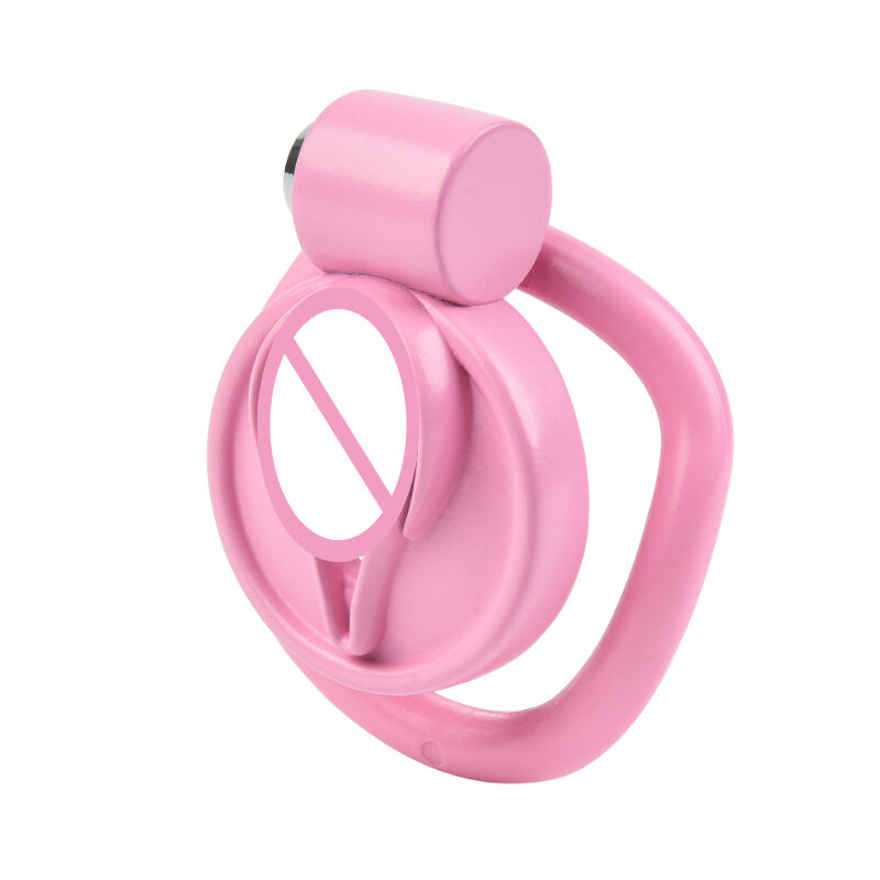 Rosa simulação vagina castidade bloqueio masculino, ABS Cook Lock, 4 anéis de tamanho, brinquedo erótico alternativo, cozinheiro gaiola para adultos, novo, 2024