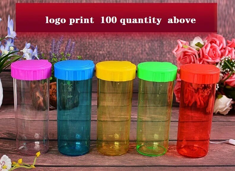 Werbung Plastik becher benutzer definierte transparente Tasse Wasser becher benutzer definierte Geschenk handliche Tasse Druck Logo