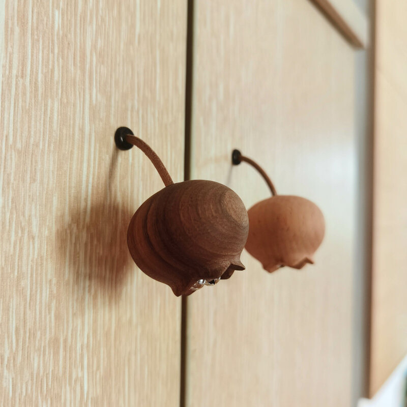Handmade Creative Cabinet Door Handles Solid Wood Wardrobe Shoe TV Cabinet Handle Hanging Decorative Wood