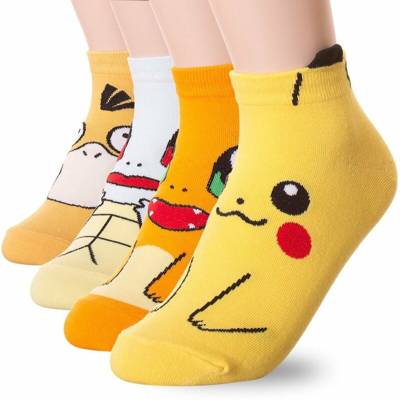 Anime 1 Pairss Pokemon Pikachu Baby Jongens Meisjes Katoenen Sok Kawaii Kinderen Sport Cartoon Sok Warme Herfst Zachte Kinderen Korte sokken