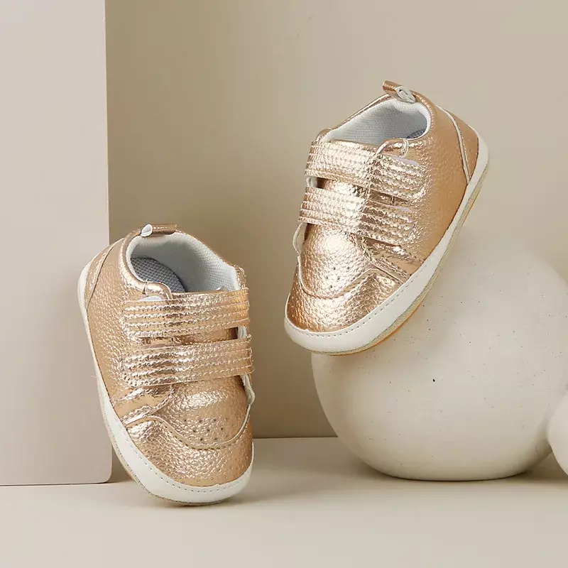 Baby Walking Shoes Boy Soft Soles Anti-skid Children's Casual Fashion Sneakers Spring Autumn Leather Kids Girls Shoes Hook Loop