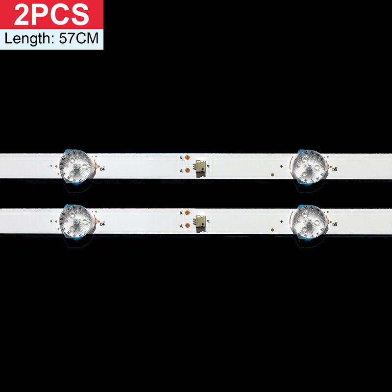 2pcs LED Strip For 32LH0202 32HH1830 PK-32D16T KJ32D06-ZC22AG-20E 09 12 303KJ320044 DLED32HD 2X6 HTV-32R01-T2C/A4/B V320BJ6-Q01
