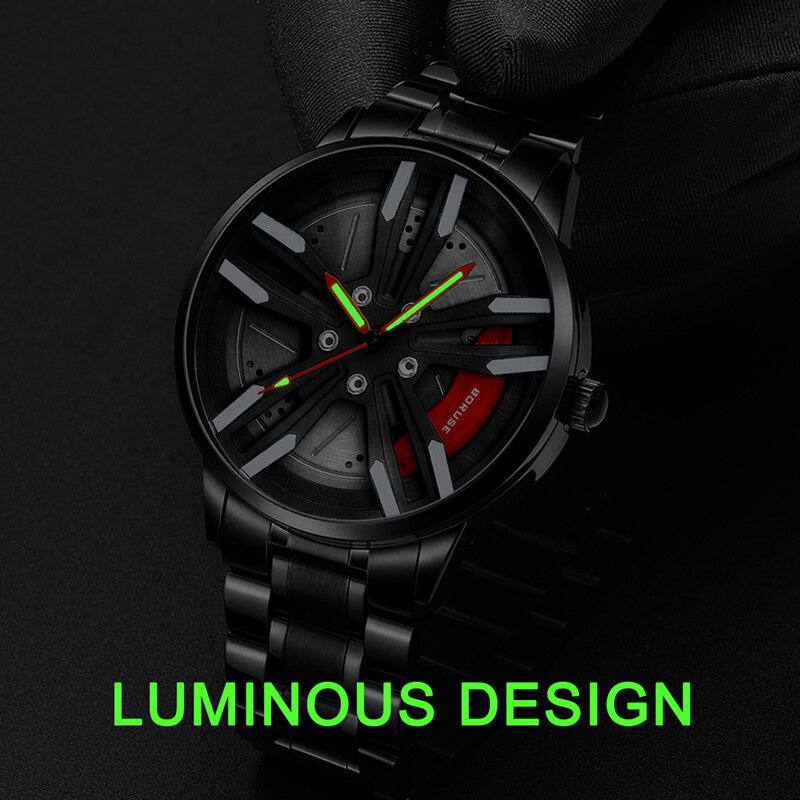 Zegarek dla mężczyzn zegarek męski zegarek męski w pełni automatyczny zegarek niemechaniczny moda męska Luminous wodoodporny zegarek kwarcowy zegarek męski