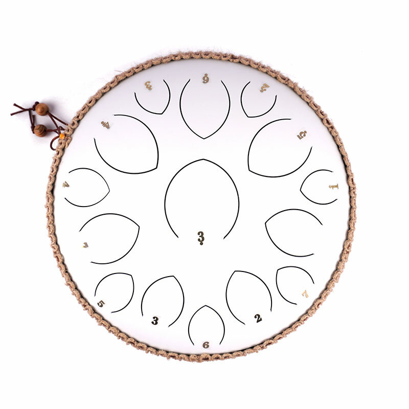 Tambor balmy de acero con diseño de gran tamaño, madeja blanca de 15 lengua, llave en D, 14 pulgadas (35 cm), oferta de fábrica