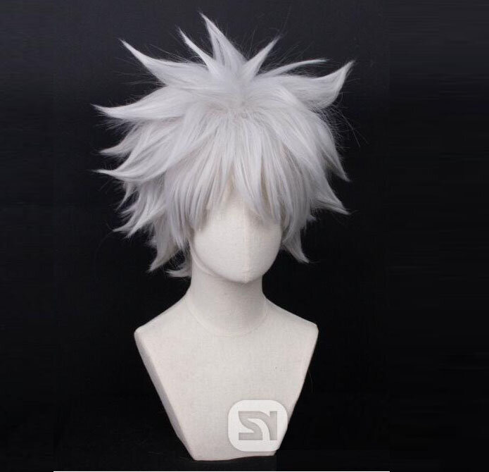Cosplay Wig Fiber synthetic wig HUNTER×HUNTER cosplay silvery white short hair