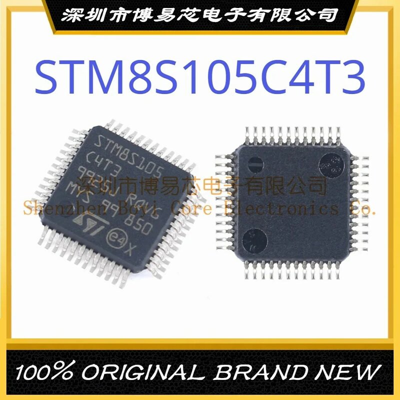STM8S105C4T3 حزمة LQFP48 العلامة التجارية الجديدة الأصلي رقاقة متحكم IC أصيلة