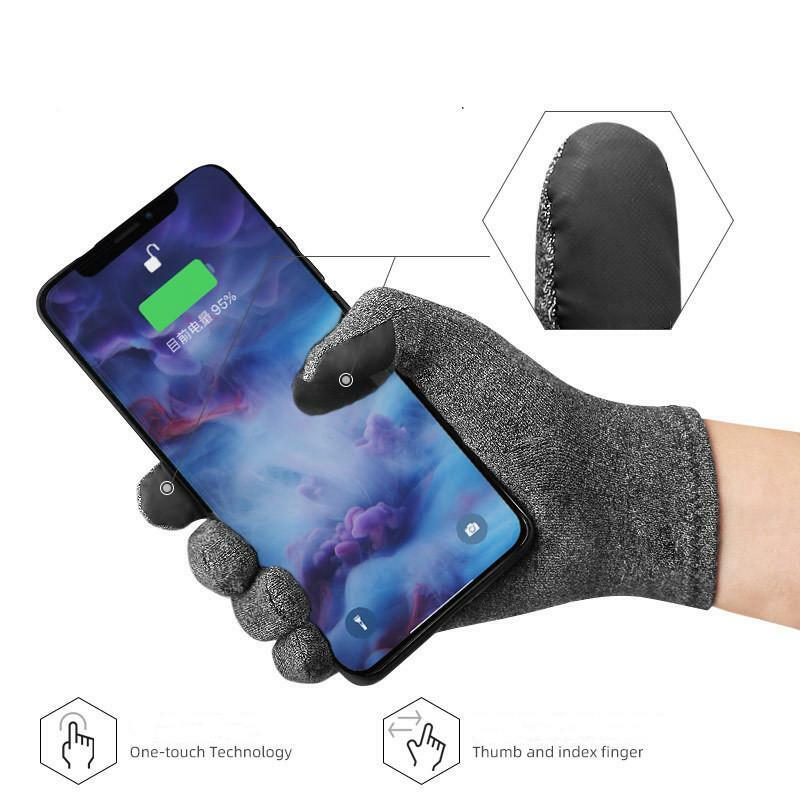 Новые зимние перчатки, термозащитные ветрозащитные теплые перчатки с сенсорным экраном для мужчин и женщин, ревматоидные магнитные детали