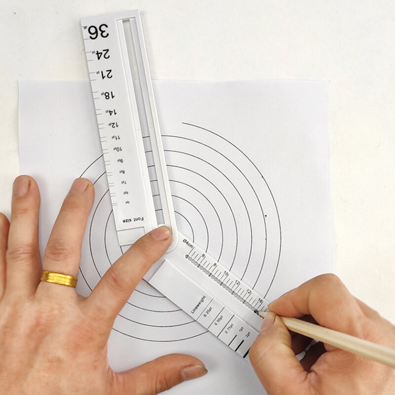 Multifunction Drawing Ruler Mathematics Geometric Measuring Drafting Teaching Rulers DIY Drawing Measuring Tool