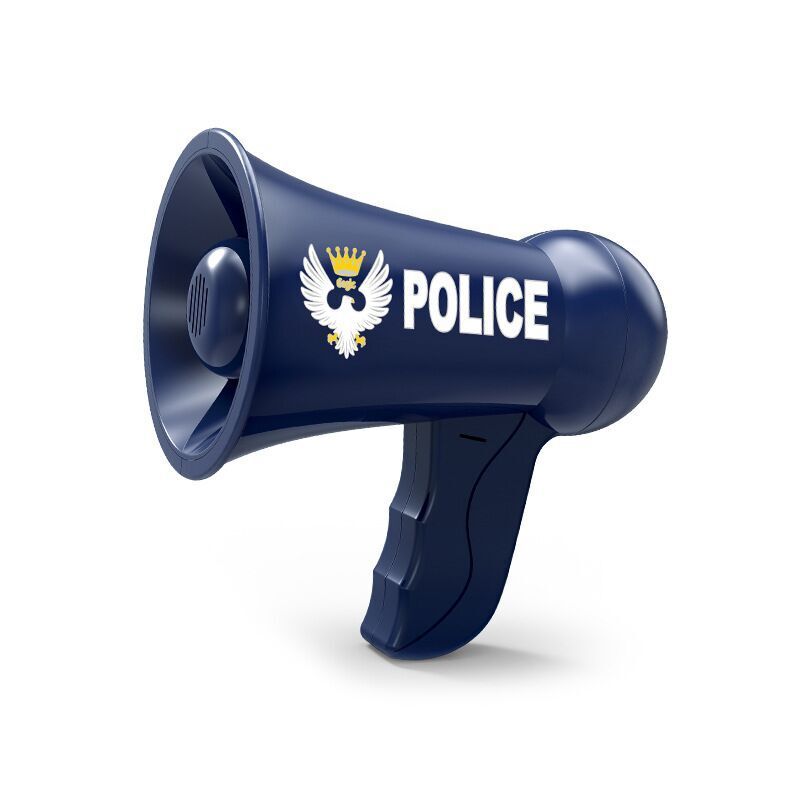 Mainan Perekaman Polisi Speaker Amplifier Alarm Play House Cosplay Anak-anak Mainan Pembuat Suara Mikrofon Genggam Speaker Anak-anak