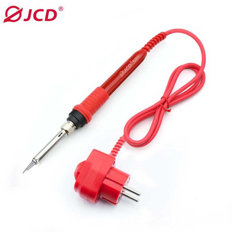 JCD solder besi listrik, alat perbaikan Las pensil panas dengan gagang saklar suhu dapat disesuaikan 60W 110V/220V