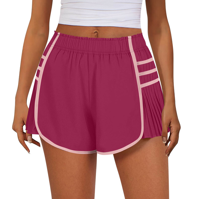 Women High Waist Shorts Sports Running Shorts Workout Gym Quick Dry Pants Yoga Pants Tennis Pants Summer Shorts 2024 Ropa Mujer