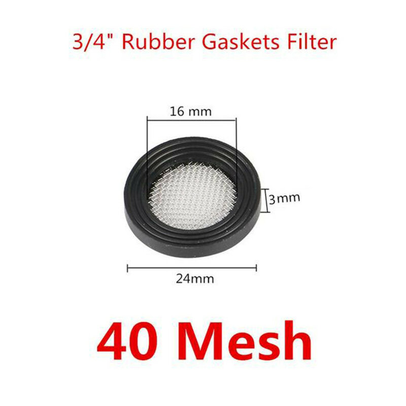 Gasket Shower Filter Washer Home Mesh Net O-Ring Pack For Shower Tap G3/4 Lot Parts Replace Replacement Rubber