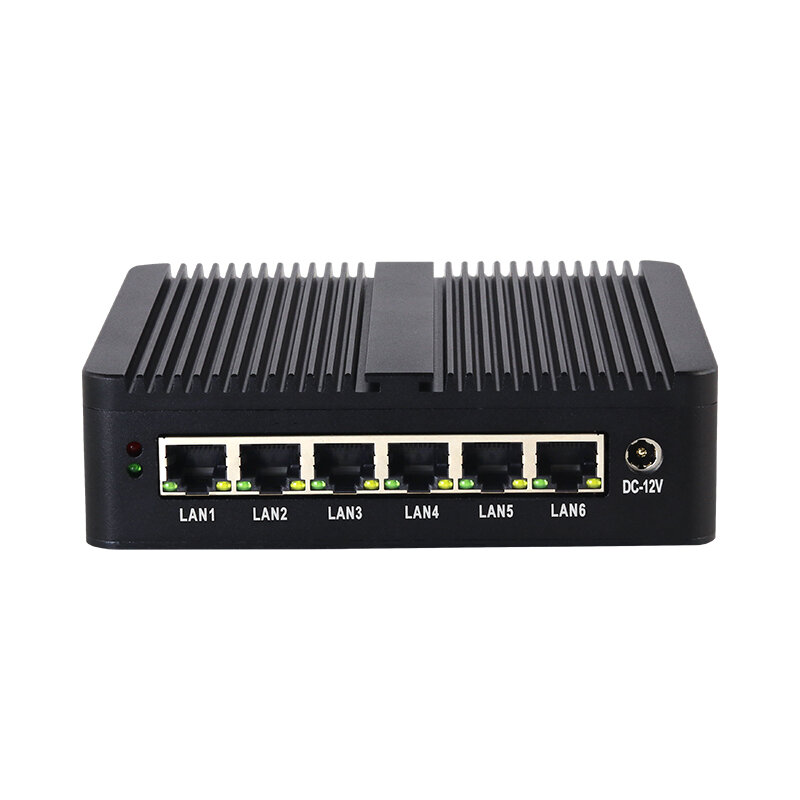 BEBEPC-Fanless Pfsense Firewall Router, Slot Computador Industrial, Intel Celeron J6412, I226-V, 2.5G, 6 LAN, DDR4, SIM, Slot
