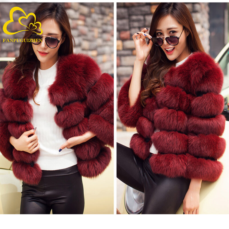 女性のためのピンクのフェイクファーコート,新しい秋冬のファッション,エレガントな厚手の暖かい服,女性のための偽の毛皮のコート