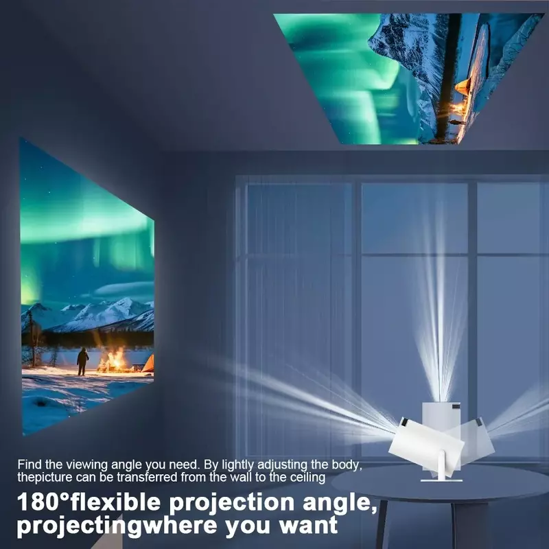 Projecteur Magcubique pour Home Cinéma Extérieur, HY300 PRO, 4K, Android 11 Touriste, Wifi6, 260ANSI, Allwinner H713 BTpig, 1080P, 1280*720P, Provaincu ou