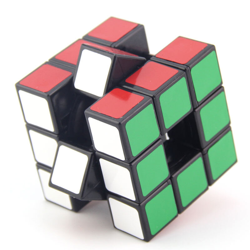 3x3x3 Hollow magiczna kostka prędkości Stickerless profesjonalne zabawki typu Fidget Void Cube Cubo Magico Puzzle zabawki edukacyjne dla dzieci