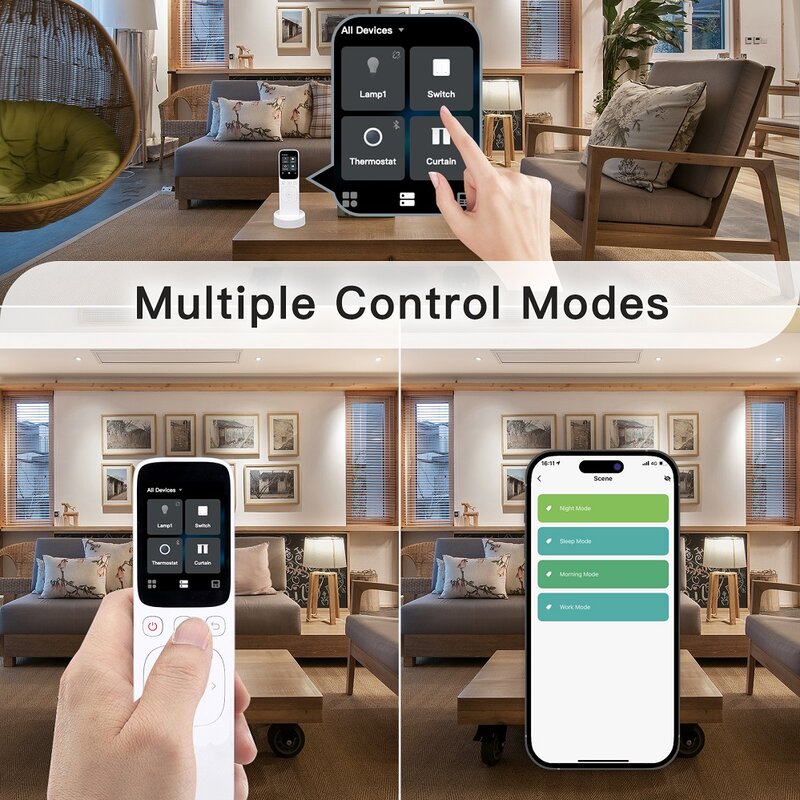 Wifi IR Universal Remote Central ControlPanel Wireless Touch Screen Handheld Scene Switch Tuya Smart Life For Home Automation