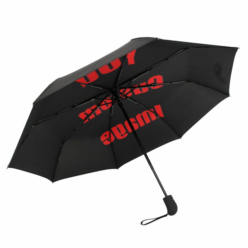 Guarda-chuva automático personalizado para mulheres, três guarda-chuvas dobráveis, guarda-sol à prova de vento, design personalizado, chuva, 50pcs