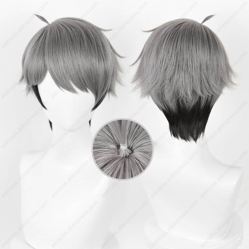 Anime Miya Atsumu/Miya Osamu Cosplay Wig 30cm Mixed Color Wigs Heat Resistant Synthetic Hair