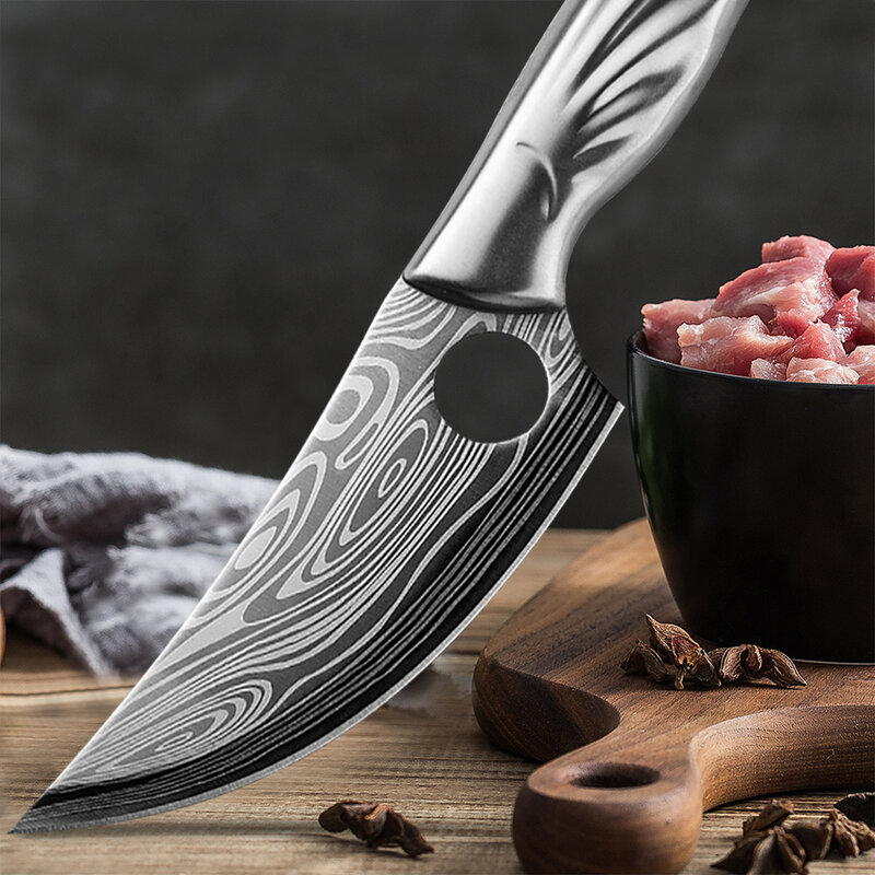 Nóż kuchenny 5CR1 5 nóż myśliwski japońskie noże kuchenne ze stali nierdzewnej nóż rzeźnicki do narzędzi kuchennych
