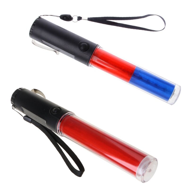 Мощный светодиодный фонарик, пластиковая дорожная палочка, 4 режима для вспышки метели