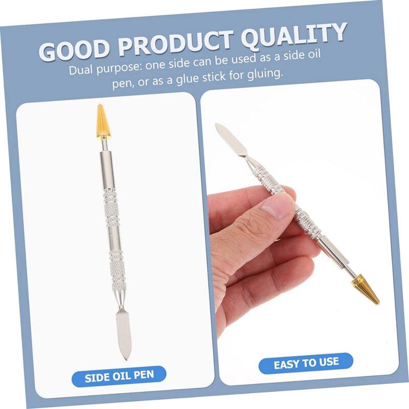 قلم زيت ثنائي الغرض ، حافة زيت الفسكوز ، مناسب لأدوات صباغة حواف الجلد ، مشغولات خماسية ، تصنعها بنفسك