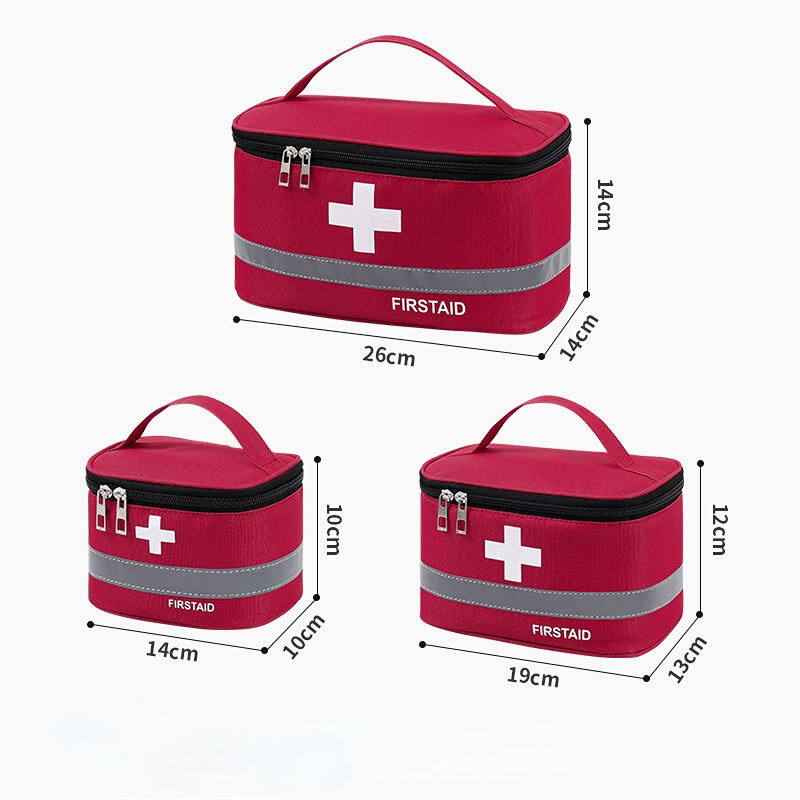 المحمولة في الهواء الطلق الإسعافات الأولية الطب تخزين حقيبة حقيبة الإنقاذ المنزلية للأطفال سعة كبيرة مجموعة طبية التخزين المنظم