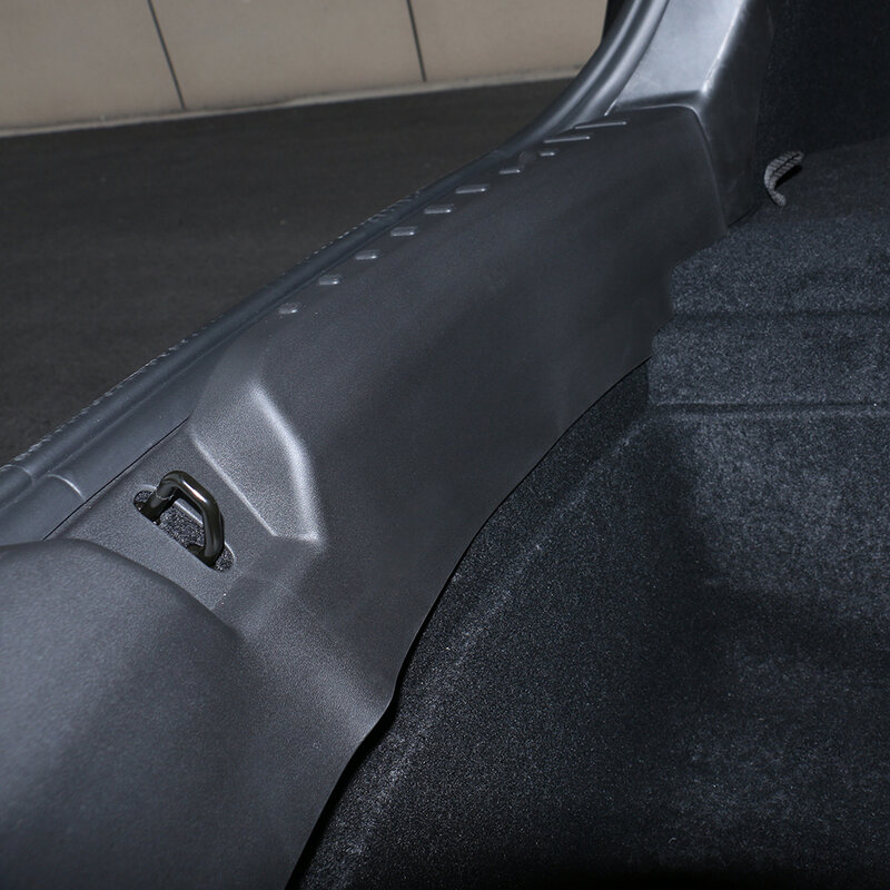 Для Tesla новая модель 3 Highland 2024 пороговая полоса багажника ТПЭ или металлический задний порог с защитой от царапин крышка