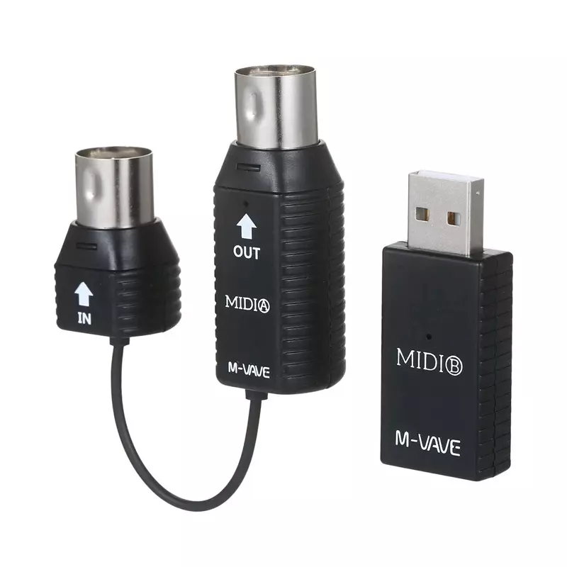Перезаряжаемая Беспроводная мини-система передачи M-VAVE, миди Bluetooth адаптер, USB Plug Play с ультралегкой задержкой
