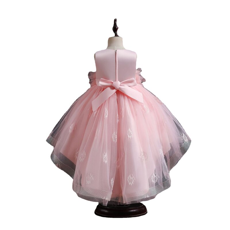 Annabelle Flower Girl Dress for Kids girocollo Appliques damigella d'onore Baby abiti natalizi matrimoni bambini Birthday Party Dress