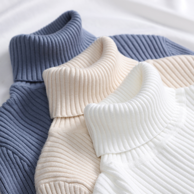 Heliar Sweater rajut leher Turtleneck, Sweater rajut, pullover kasmir, Sweater lembut dasar untuk wanita, Sweater musim gugur, 2024