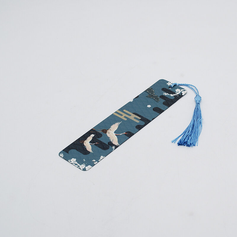 Marcapáginas de plástico PET en blanco por sublimación, 20 piezas de transferencia de calor con borlas de colores, Impresión de doble cara, 0,4mm, envío gratis