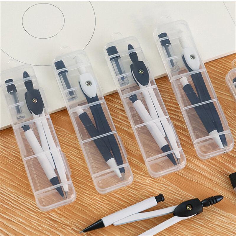 Brief Pratical Pfofessional Compass Set School Office Drawing Maths Geometry Learning Tools Circles School Student Stationery