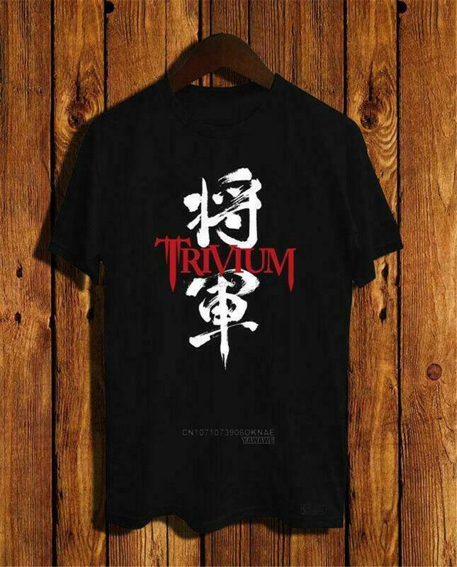 Camiseta con Logo de Trivium Shogun para hombre, camisa con estampado gráfico de personaje chino, marca divertida, Em31, nueva