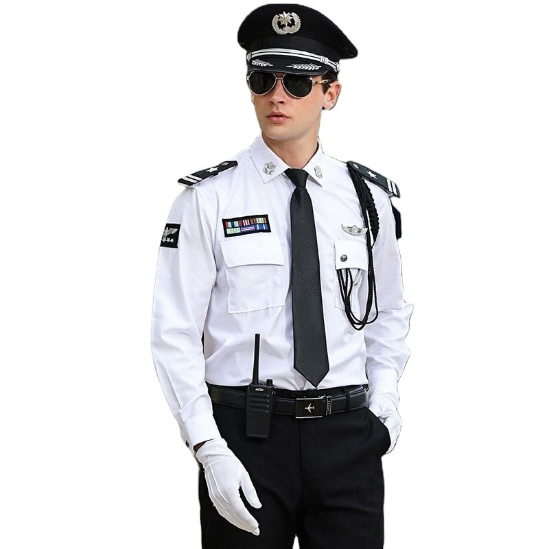 Custom Uniform Kleding Luchthaven Uniformen Voor Guard Pak Kleding Bewaker Uniform